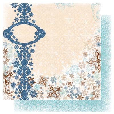 Bo Bunny - Snowfall Collection - 12 x 12 Double Sided Paper - Drift