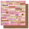 Bo Bunny Press - Smoochable Collection - 12 x 12 Double Sided Paper - Words