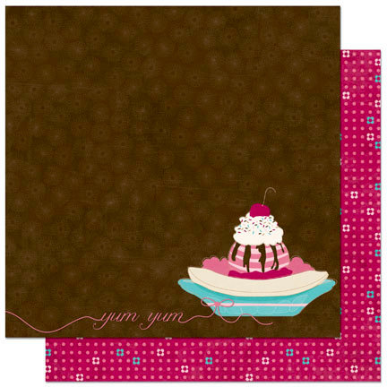Bo Bunny - Sweet Tooth Collection - 12 x 12 Double Sided Paper - Yum