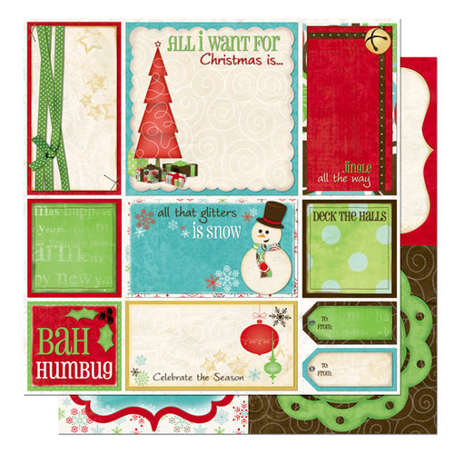 Bo Bunny Press - Tis The Season Collection - Christmas - 12 x 12 Double Sided Paper - Tis The Season Cut Outs