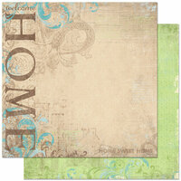 Bo Bunny - Welcome Home Collection - 12 x 12 Double Sided Paper - Welcome Home