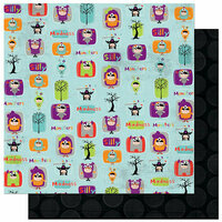 Bo Bunny Press - Whoo-ligans Collection - Halloween - 12 x 12 Double Sided Paper - Whoo-ligans Madness