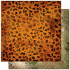 Bo Bunny - Zoology Collection - 12 x 12 Double Sided Paper - Cheetah