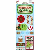Bo Bunny - Mistletoe Collection - Christmas - Cardstock Stickers - Christmas Cheer