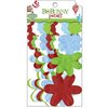 Bo Bunny - Mistletoe Collection - Christmas - Flower Embellishments - Petals
