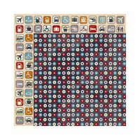 Bo Bunny - Detour Collection - 12 x 12 Double Sided Paper - Dots