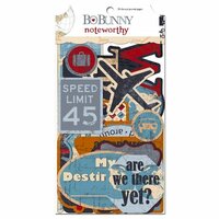 Bo Bunny Press - Detour Collection - Note Worthy Journaling Cards