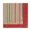Bo Bunny - Rejoice Collection - Christmas - 12 x 12 Double Sided Paper - Stripe