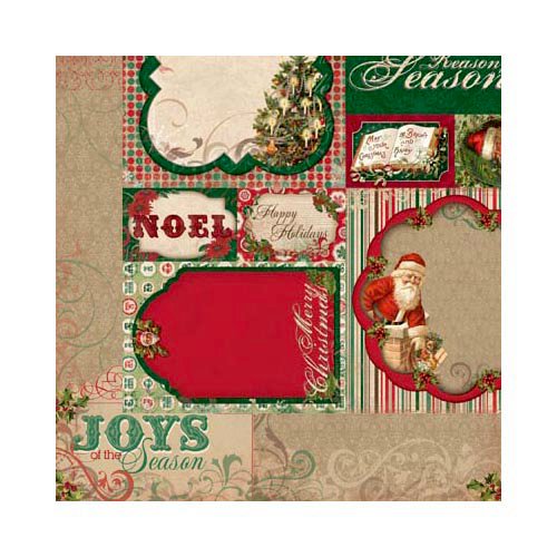 Bo Bunny - Rejoice Collection - Christmas - 12 x 12 Double Sided Paper - The Season