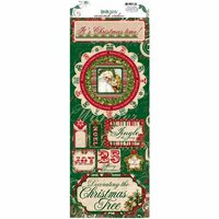 Bo Bunny - Rejoice Collection - Christmas - Cardstock Stickers - It's Christmas Time
