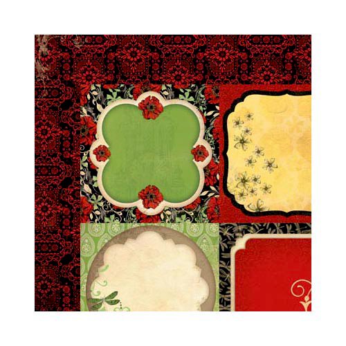 Bo Bunny - Serenade Collection - 12 x 12 Double Sided Paper - Trellis