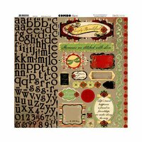 BoBunny - Serenade Collection - 12 x 12 Cardstock Stickers - Combo