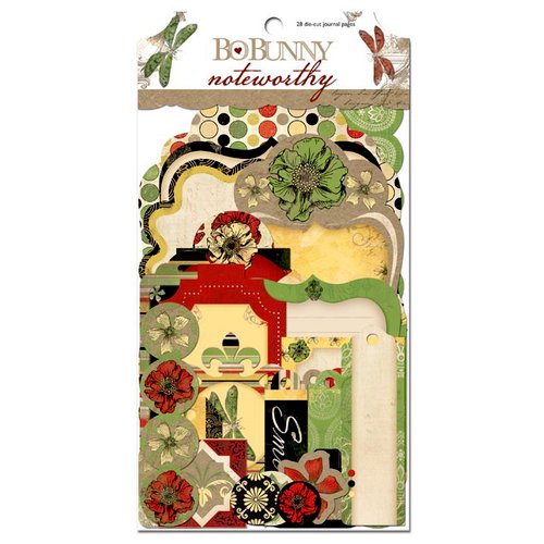 Bo Bunny - Serenade Collection - Note Worthy Journaling Cards