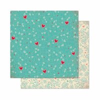 Bo Bunny - Love Letters Collection - 12 x 12 Double Sided Paper - Flutter