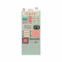 Bo Bunny - Love Letters Collection - Cardstock Stickers - Heart Throb