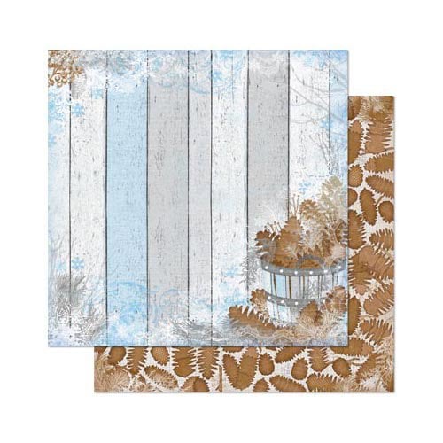 Bo Bunny - Powder Mountain Collection - 12 x 12 Double Sided Paper - Home