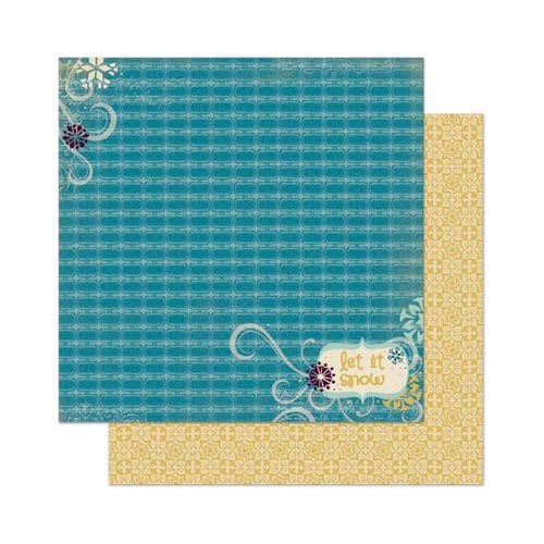 Bo Bunny - Snow Day Collection - 12 x 12 Double Sided Paper - Snow Day