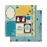 Bo Bunny - Snow Day Collection - 12 x 12 Double Sided Paper - Journal