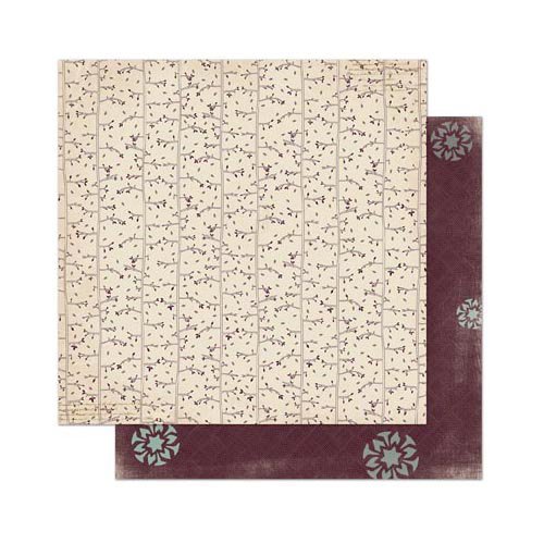 Bo Bunny - Snow Day Collection - 12 x 12 Double Sided Paper - Trees