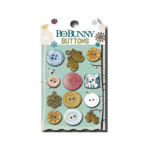 Bo Bunny - Snow Day Collection - Buttons
