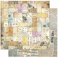 BoBunny - C'est la Vie Collection - 12 x 12 Double Sided Paper - Domino
