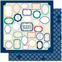 Bo Bunny Press - Family Is Collection - 12 x 12 Double Sided Paper - Me and Mine