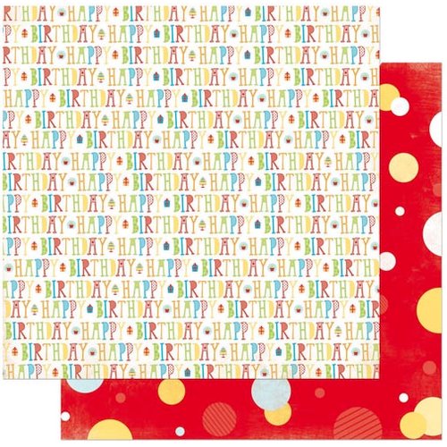 Bo Bunny - Surprise Collection - 12 x 12 Double Sided Paper - Birthday