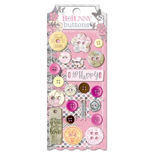 Bo Bunny Press - Isabella Collection - Buttons