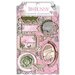 Bo Bunny - Isabella Collection - Layered Chipboard Stickers with Glitter and Jewel Accents