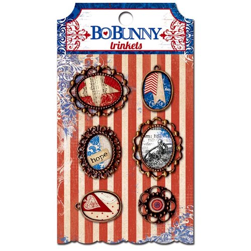 BoBunny - Anthem Collection - Metal Embellishments - Trinkets