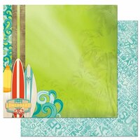 Bo Bunny - Key Lime Collection - 12 x 12 Double Sided Paper - Key Lime