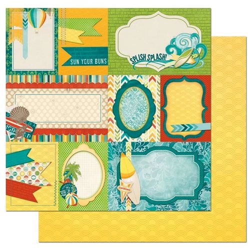 Bo Bunny - Key Lime Collection - 12 x 12 Double Sided Paper - Notes