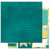 BoBunny - Key Lime Collection - 12 x 12 Double Sided Paper - Wipe Out