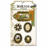 BoBunny - Trail Mix Collection - Metal Embellishments - Trinkets