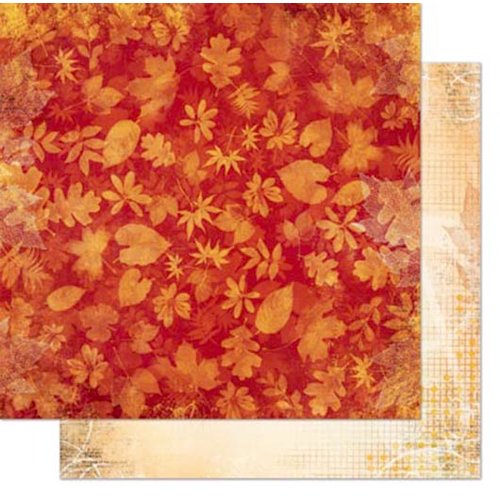 Bo Bunny - Autumn Song Collection - 12 x 12 Double Sided Paper - Leaves
