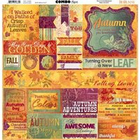 BoBunny - Autumn Song Collection - 12 x 12 Cardstock Stickers - Combo