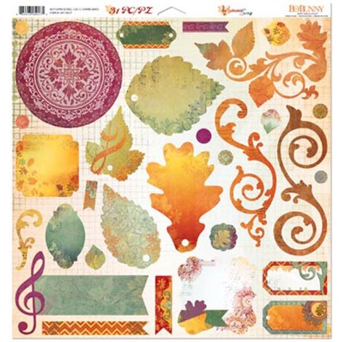 BoBunny - Autumn Song Collection - 12 x 12 Chipboard Stickers