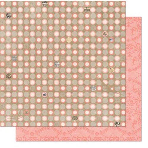 Bo Bunny - The Avenues Collection - 12 x 12 Double Sided Paper - Dot Bo Bunny - The Avenues Collection - 12 x 12 Double Sided Paper - Dot