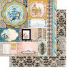 BoBunny - The Avenues Collection - 12 x 12 Double Sided Paper - Treasures