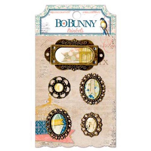 Bo Bunny - The Avenues Collection - Metal Embellishments - Trinkets