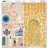 BoBunny - The Avenues Collection - 12 x 12 Chipboard Stickers