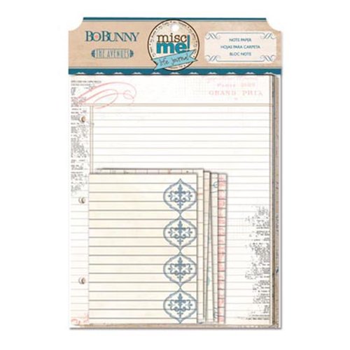 Bo Bunny - The Avenues Collection - Misc Me - Notepaper Inserts