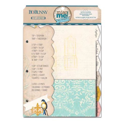 Bo Bunny - The Avenues Collection - Misc Me - Recipe Divider Inserts