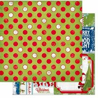 Bo Bunny - Elf Magic Collection - Christmas - 12 x 12 Double Sided Paper - Dot