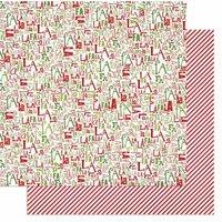 Bo Bunny - Elf Magic Collection - Christmas - 12 x 12 Double Sided Paper - Fa La La La La