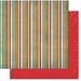 Bo Bunny - Elf Magic Collection - Christmas - 12 x 12 Double Sided Paper - Stripe