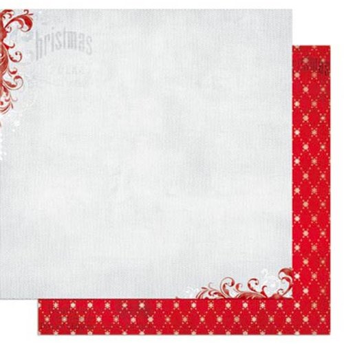 Bo Bunny - Elf Magic Collection - Christmas - 12 x 12 Double Sided Paper - Tinsel