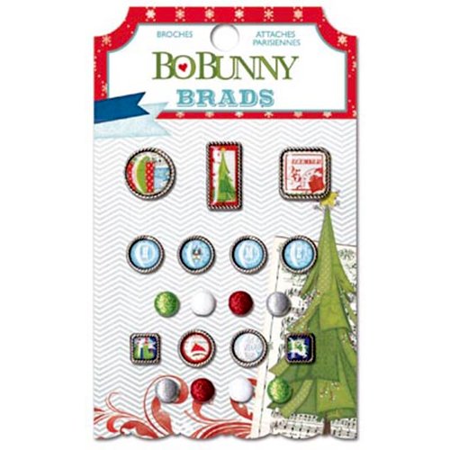 Bo Bunny - Elf Magic Collection - Christmas - Brads