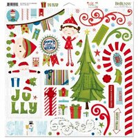 Bo Bunny - Elf Magic Collection - Christmas - 12 x 12 Chipboard Stickers