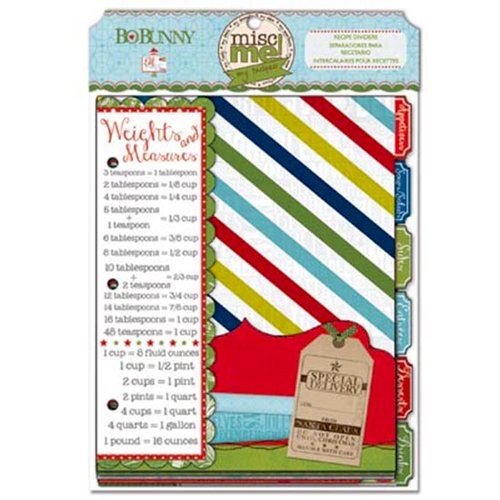 Bo Bunny - Elf Magic Collection - Misc Me - Recipe Divider Inserts